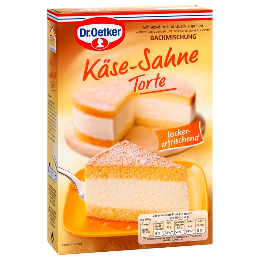 Dr. Oetker Käse-Sahne-Torte Backmischung 385g